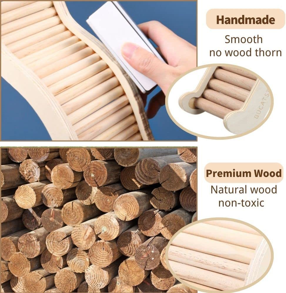 Solid Wood Ladder Accessory for Hamster Cages