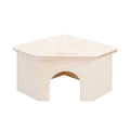 Wooden Hideout House with Climbing Platform for Hamsters