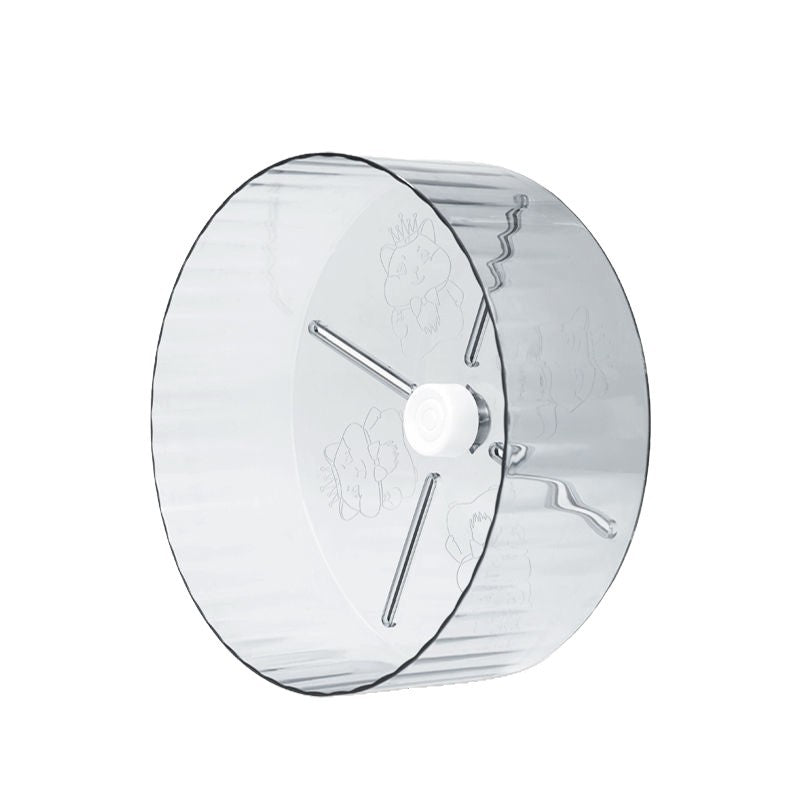 Large Silent Running Wheel for Hamsters — Fully Transparent