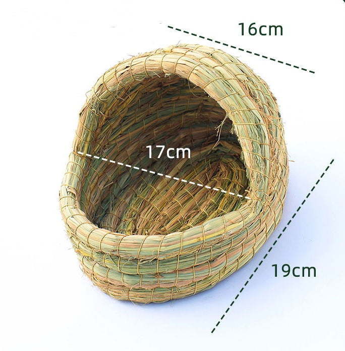 Natural Grass Nest Bed for Rabbits & Small Pets