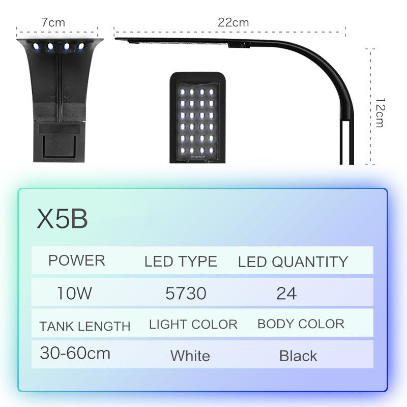 Fish tank aquarium clip light