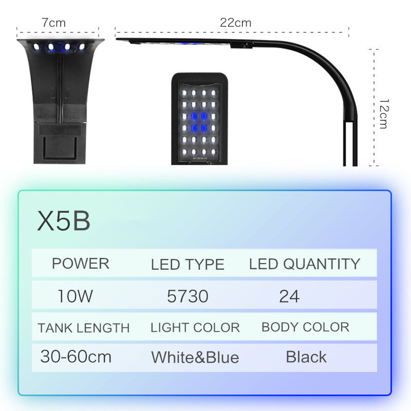Fish tank aquarium clip light