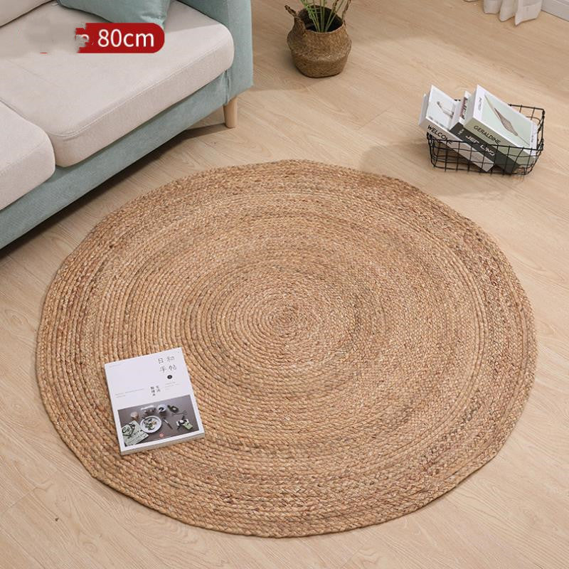 Round Woven Rattan Mat — Home & Pet Décor