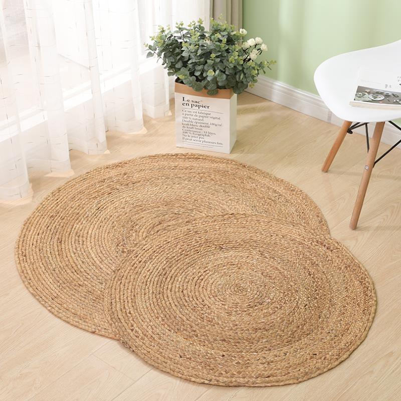 Round Woven Rattan Mat — Home & Pet Décor