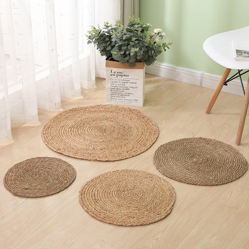 Round Woven Rattan Mat — Home & Pet Décor