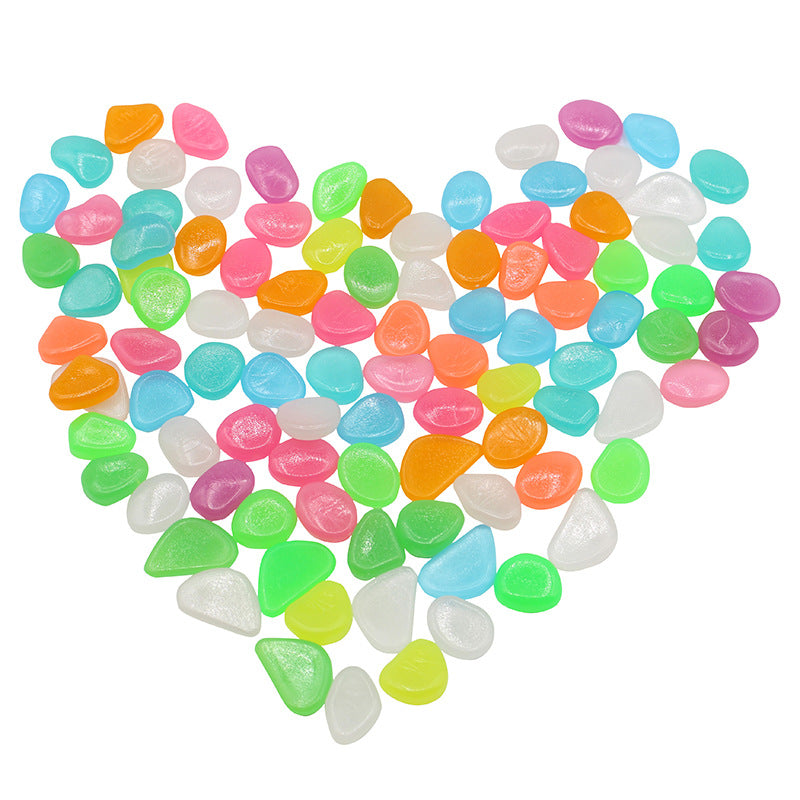 Fluorescent Luminous Pebbles for Aquariums & Gardens