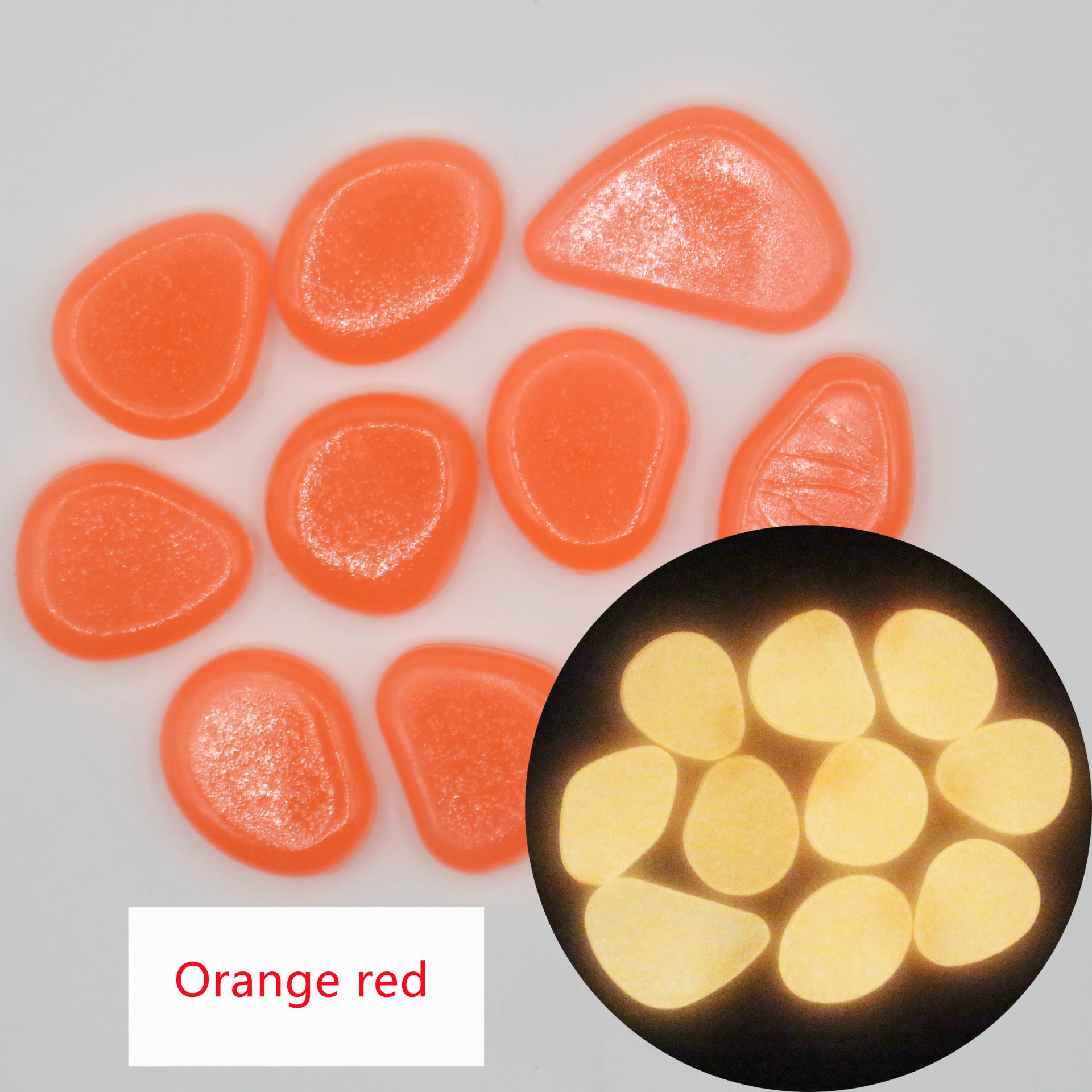 Fluorescent Luminous Pebbles for Aquariums & Gardens