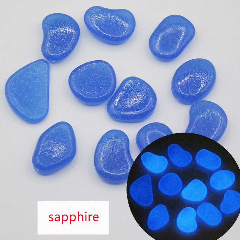 Fluorescent Luminous Pebbles for Aquariums & Gardens