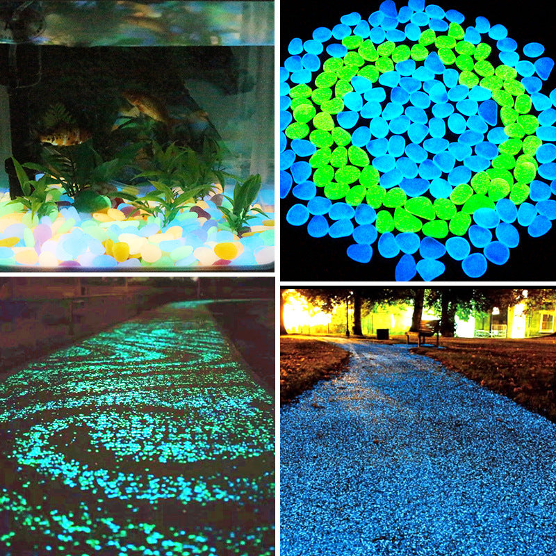 Fluorescent Luminous Pebbles for Aquariums & Gardens