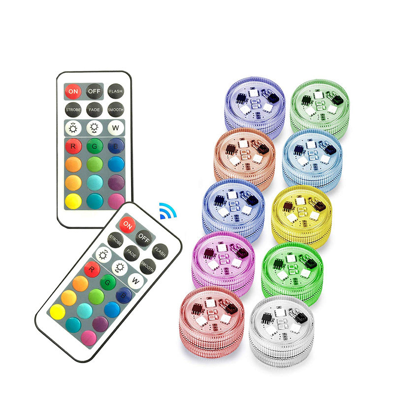 LED Diamond Submersible Aquarium Light — RGB Remote Control