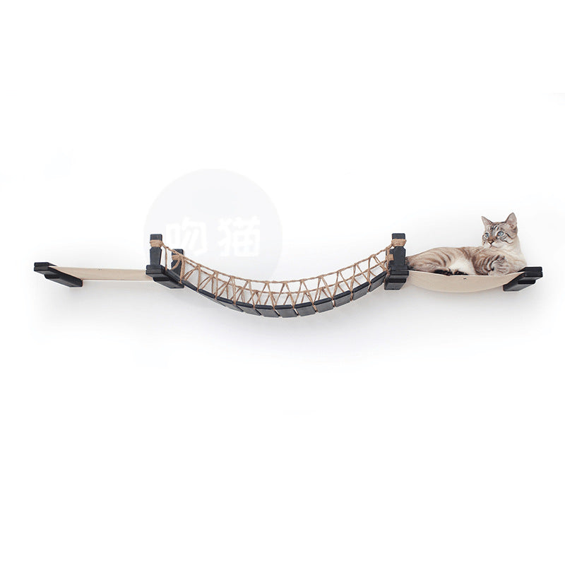 Cat Wall Climbing Bridge — Hemp Rope Suspension Ladder