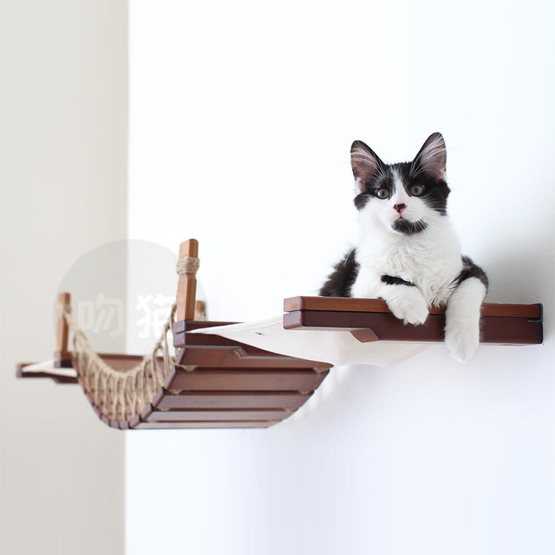 Cat Wall Climbing Bridge — Hemp Rope Suspension Ladder