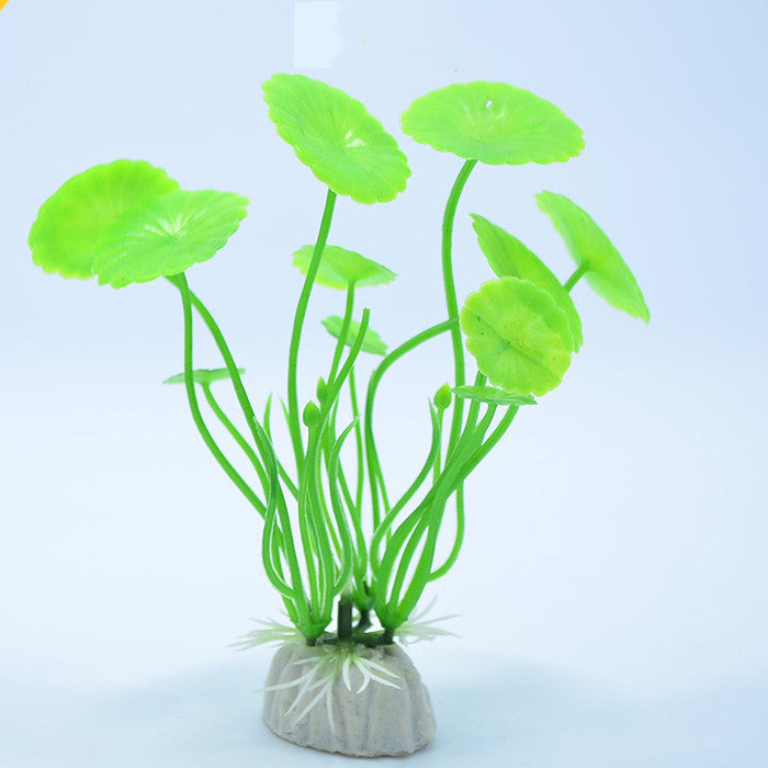 Artificial Lotus Leaf Aquarium Foreground Plant — 10cm