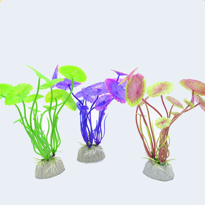Artificial Lotus Leaf Aquarium Foreground Plant — 10cm