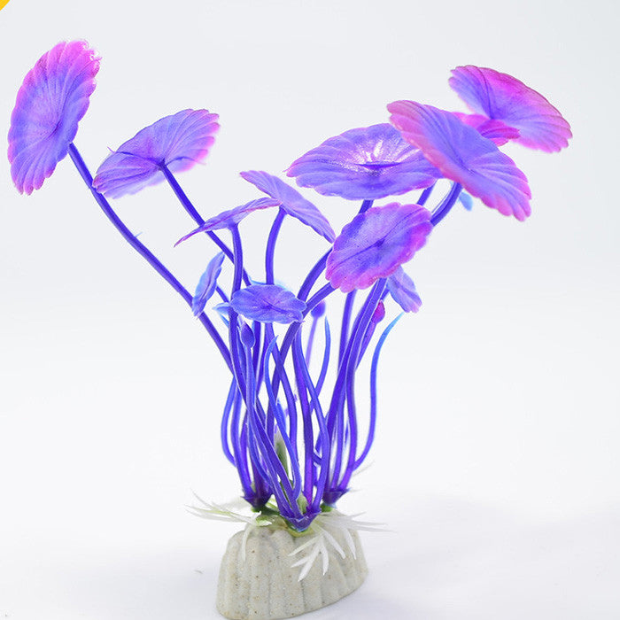 Artificial Lotus Leaf Aquarium Foreground Plant — 10cm