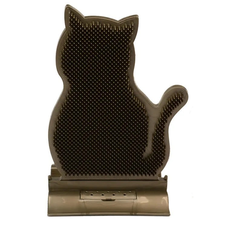 Catnip Wall Corner Self-Grooming Massage Brush for Cats