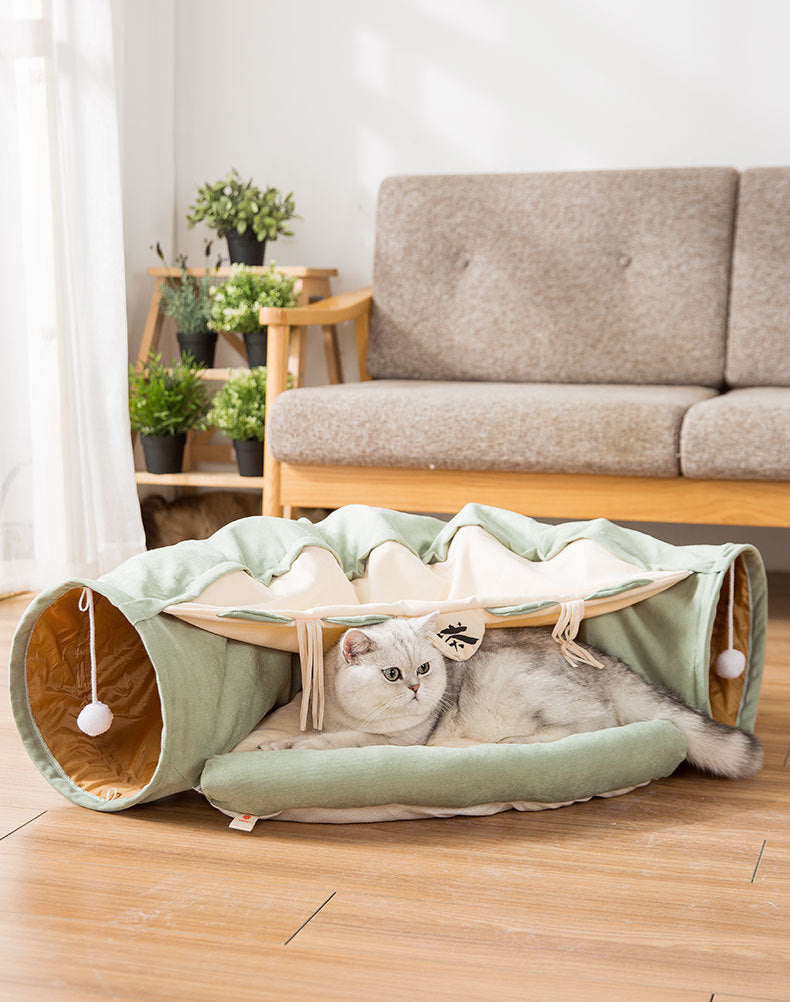 Collapsible Washable Cat Play Tunnel