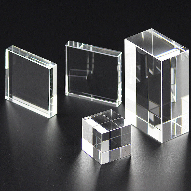 Crystal Glass Cube Aquarium Decoration