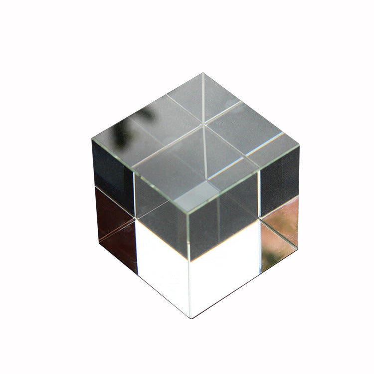 Crystal Glass Cube Aquarium Decoration