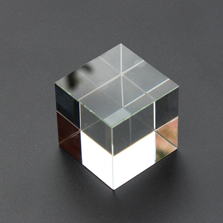 Crystal Glass Cube Aquarium Decoration