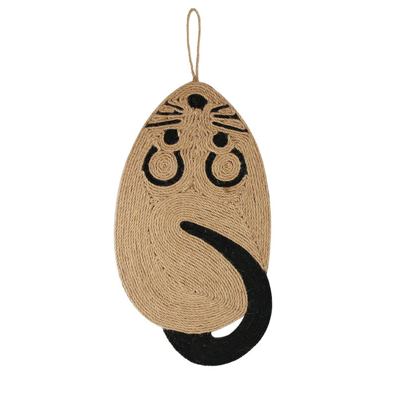 Sisal Cat Scratching Board with Mouse Design