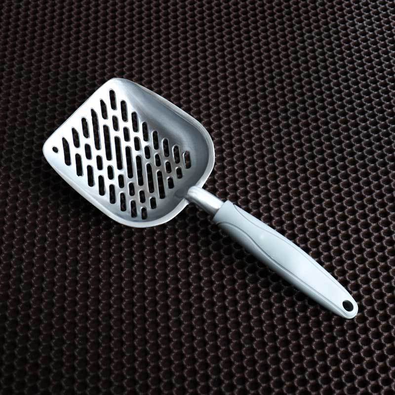 Heavy-Duty Metal Cat Litter Scoop with Long Handle