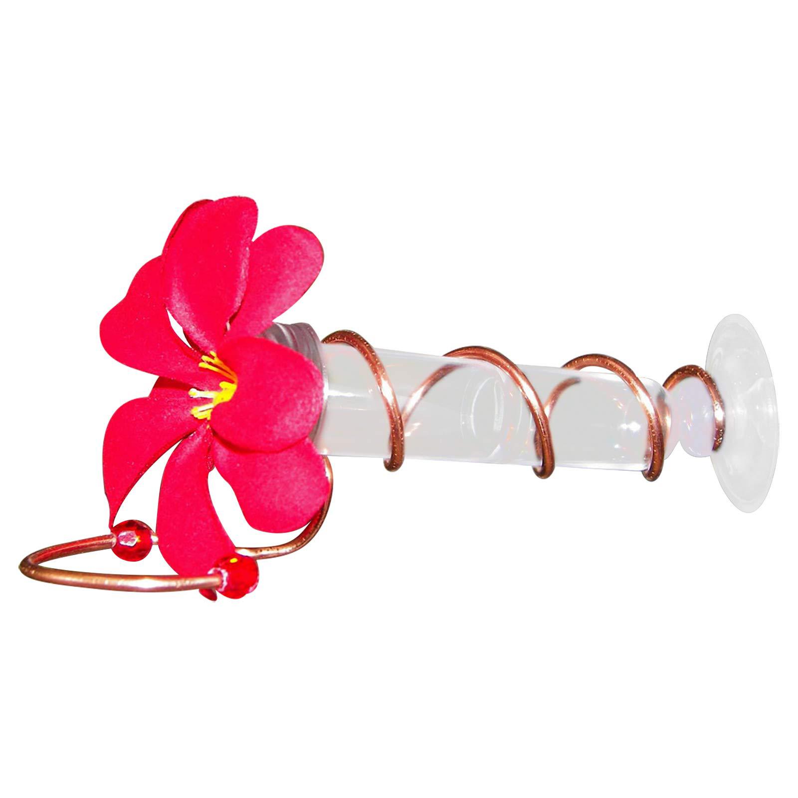 Flower Design Hummingbird Bird Feeder Tube Decorative Dispenser Tool Water Hanging Bird Window Outdoor Bird Feeding Tube