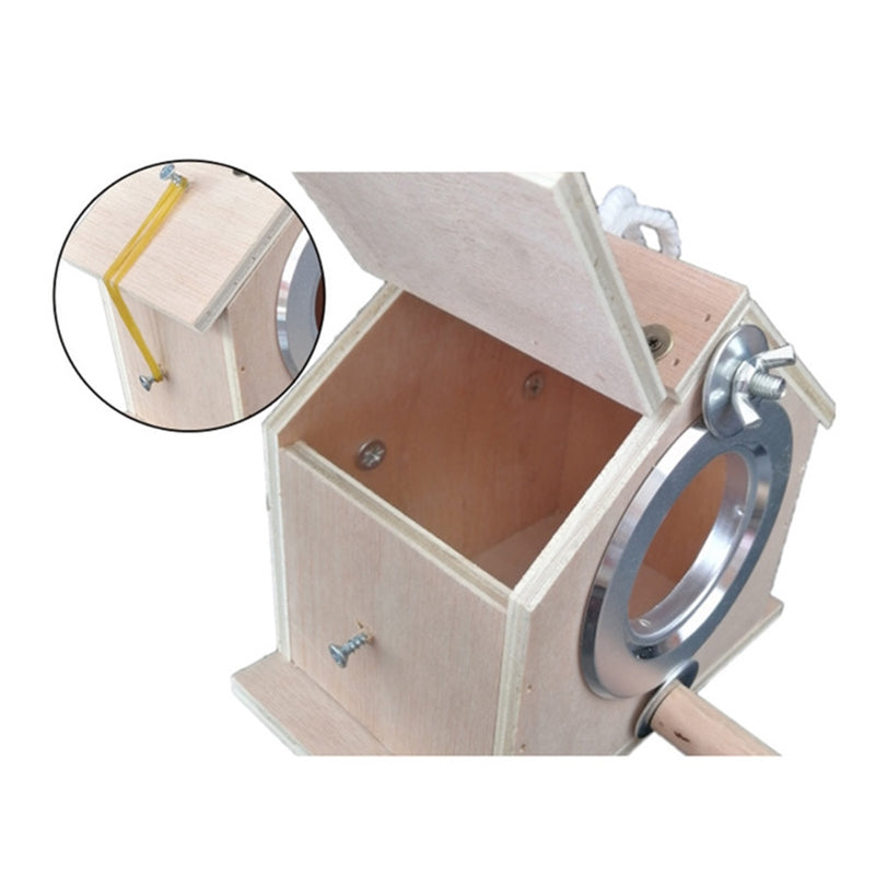 Round Wooden Nesting Box for Birds — Indoor/Outdoor