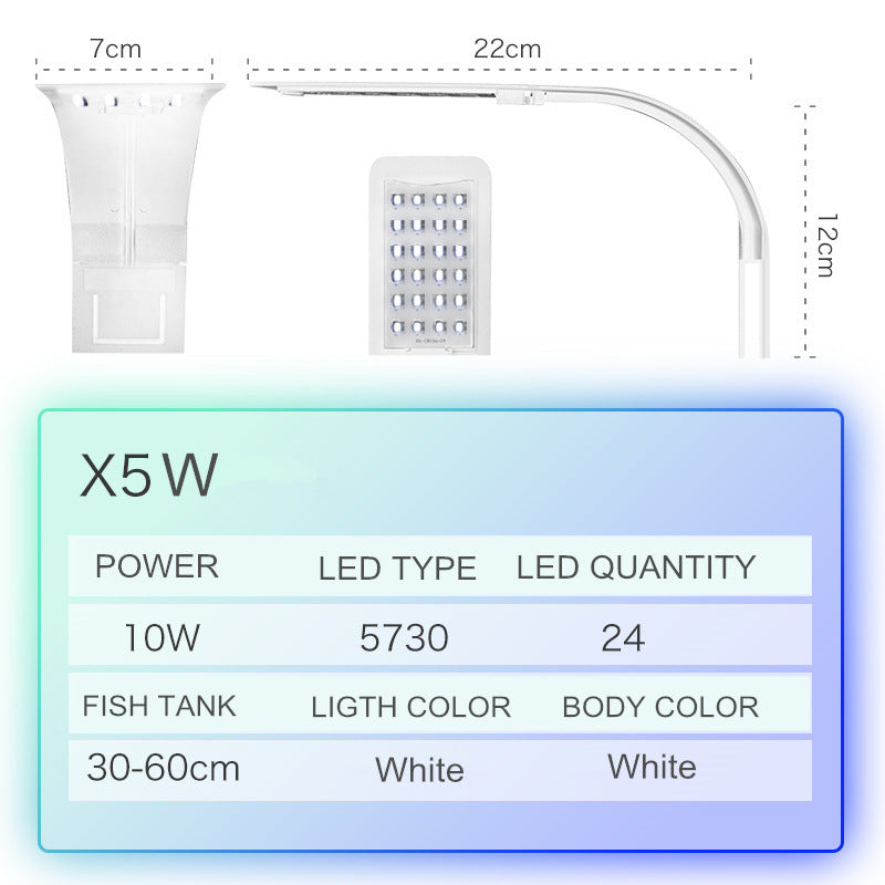 Fish tank aquarium clip light