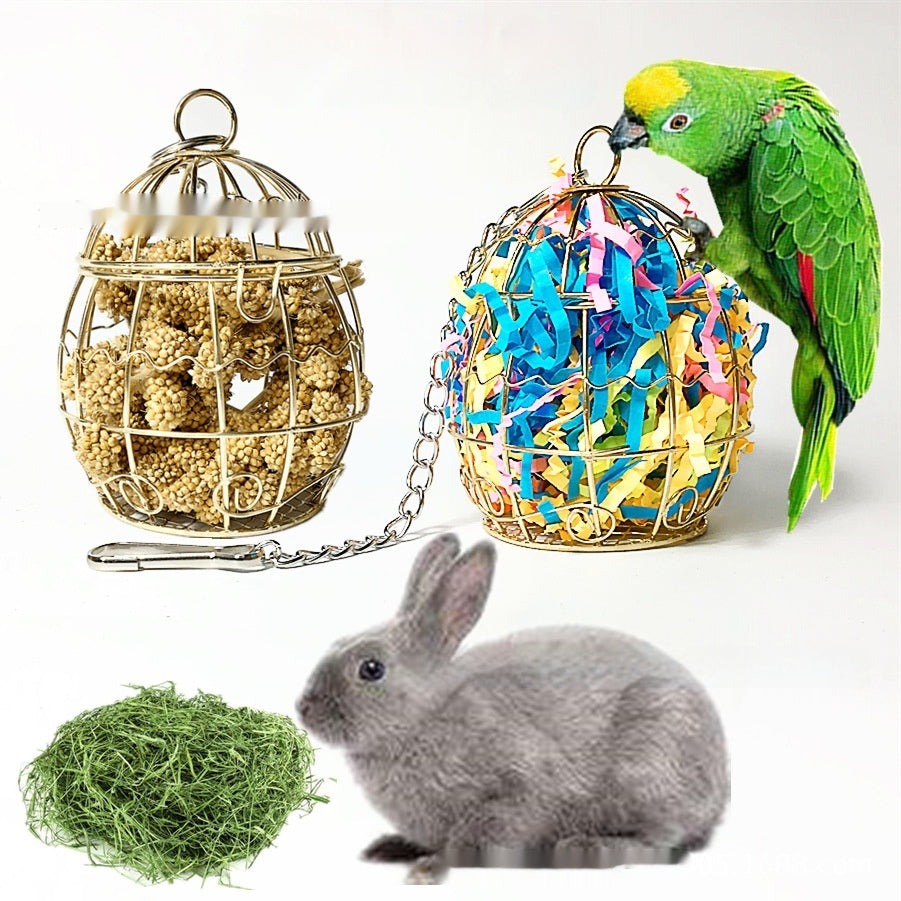 Iron Cage Foraging Toy for Parrots & Rabbits