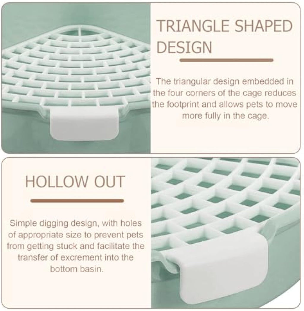 Corner Litter Box Potty Trainer for Rabbits & Small Pets