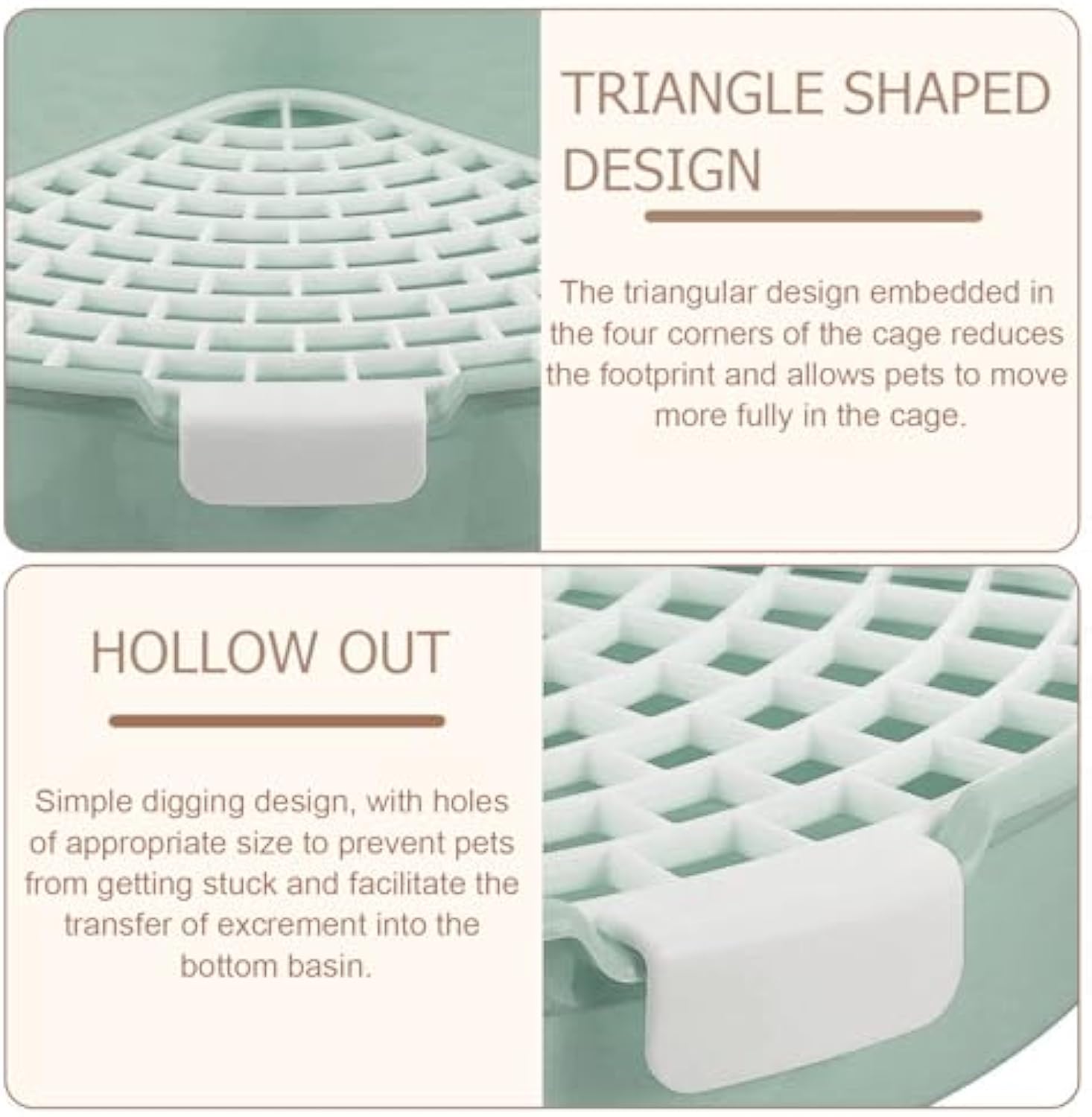 Corner Litter Box Potty Trainer for Rabbits & Small Pets