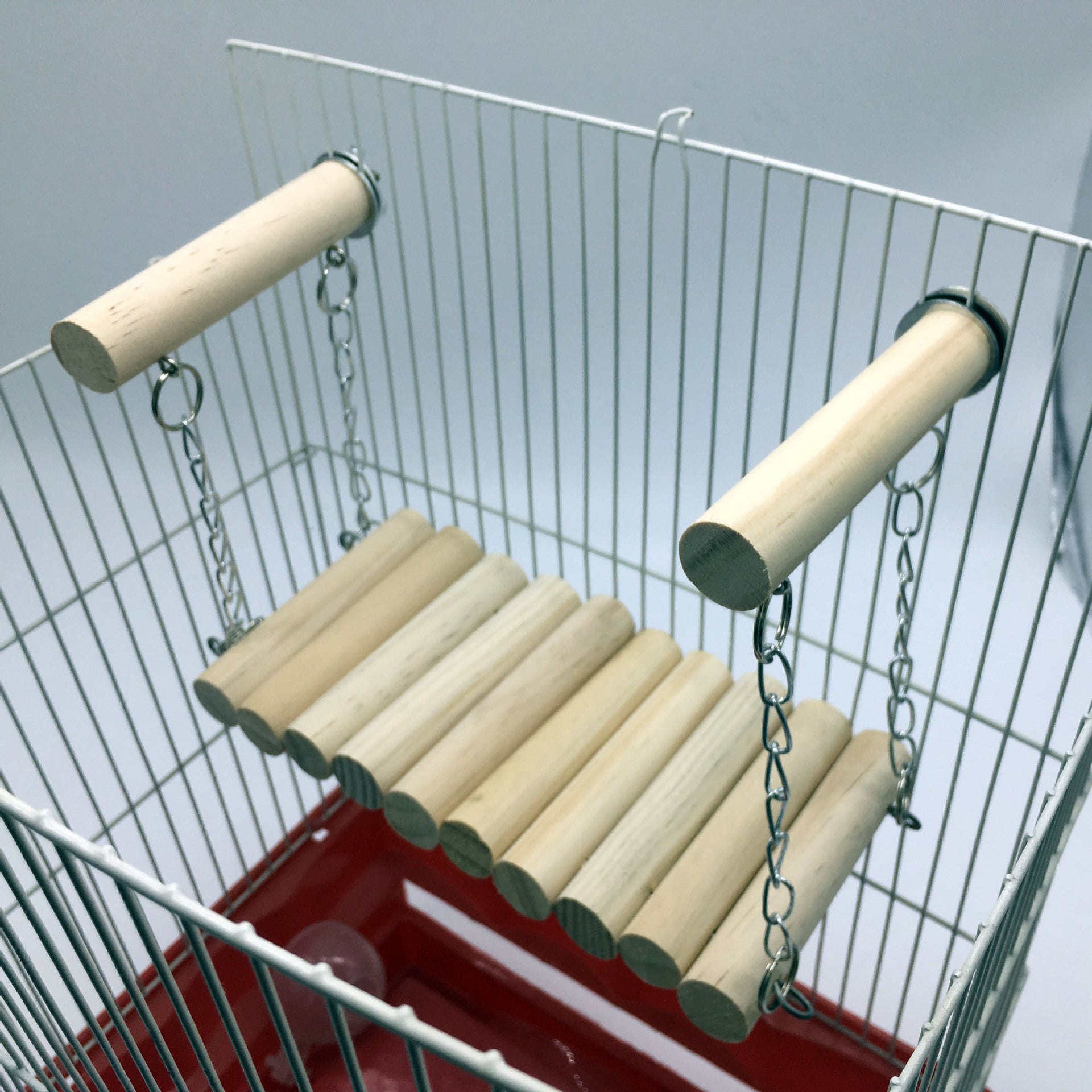 Wooden Stick Swing Bird Toy