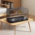 30" Metal Parakeet & Cockatiel Bird Cage with Rolling Stand