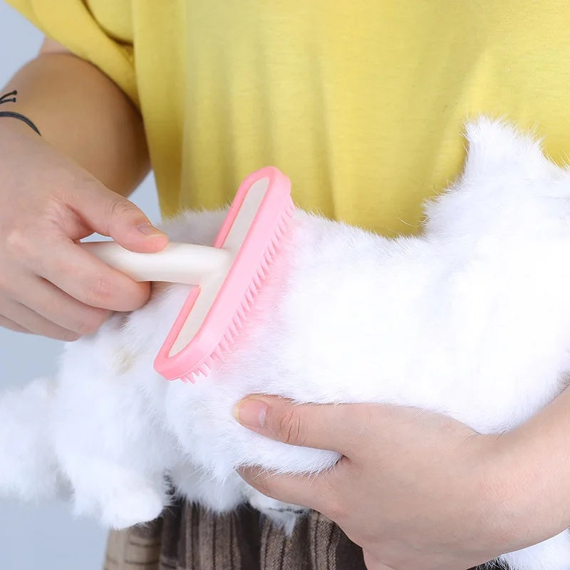 Silicone Grooming Fur Brush for Rabbits, Guinea Pigs & Chinchillas