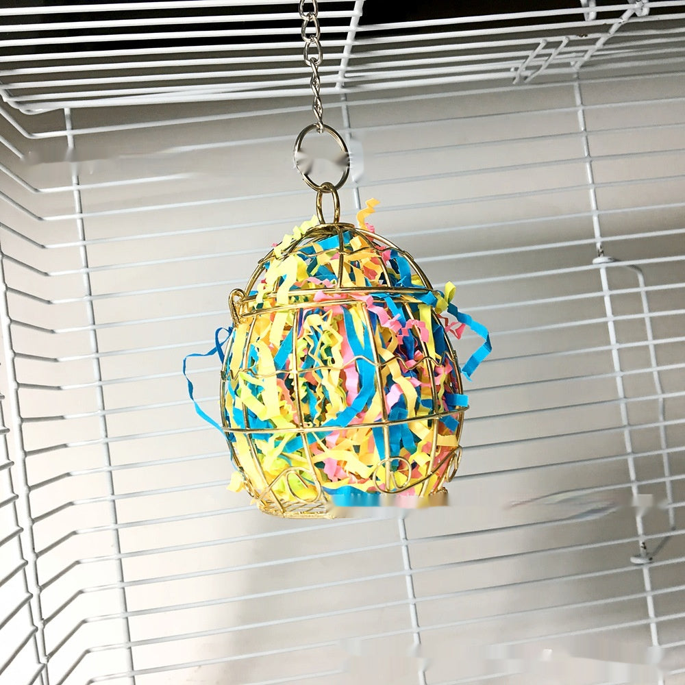 Iron Cage Foraging Toy for Parrots & Rabbits