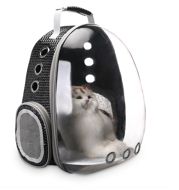 Space Capsule Bubble Backpack Pet Carrier — 360° View