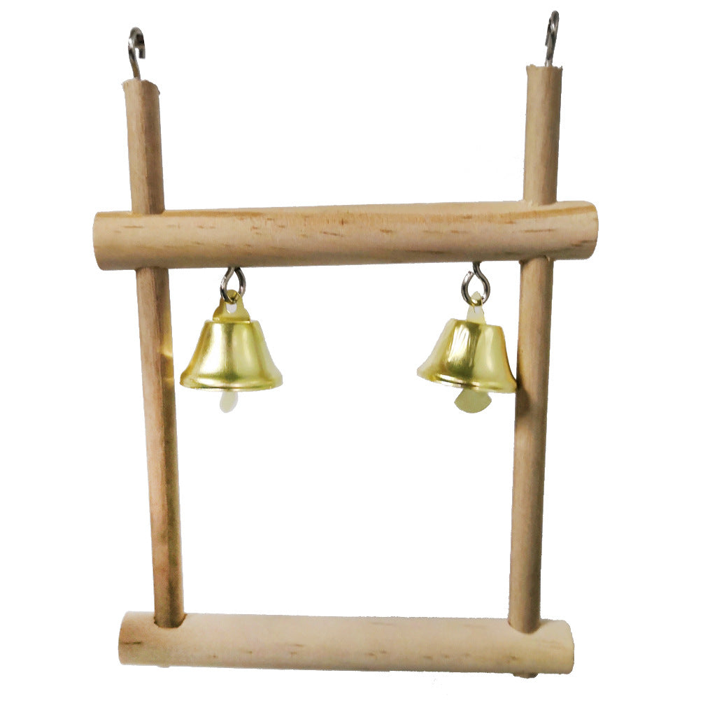 Natural Solid Wood Bird Stand