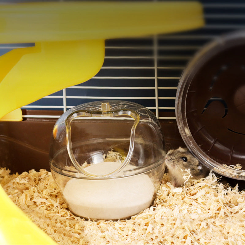 Hamster Sand Bath Tub with External Container