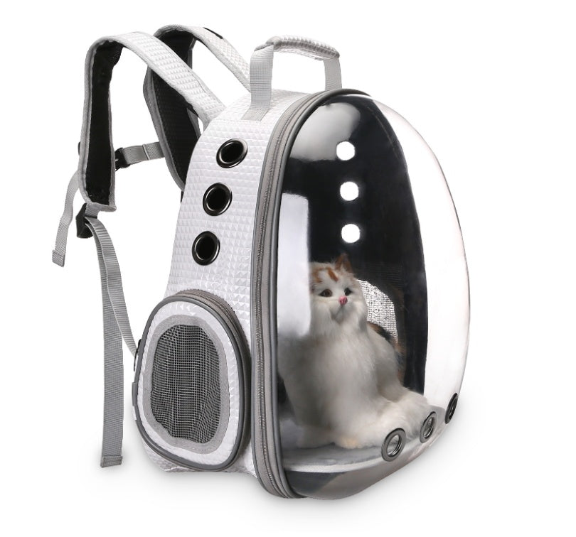 Space Capsule Bubble Backpack Pet Carrier — 360° View