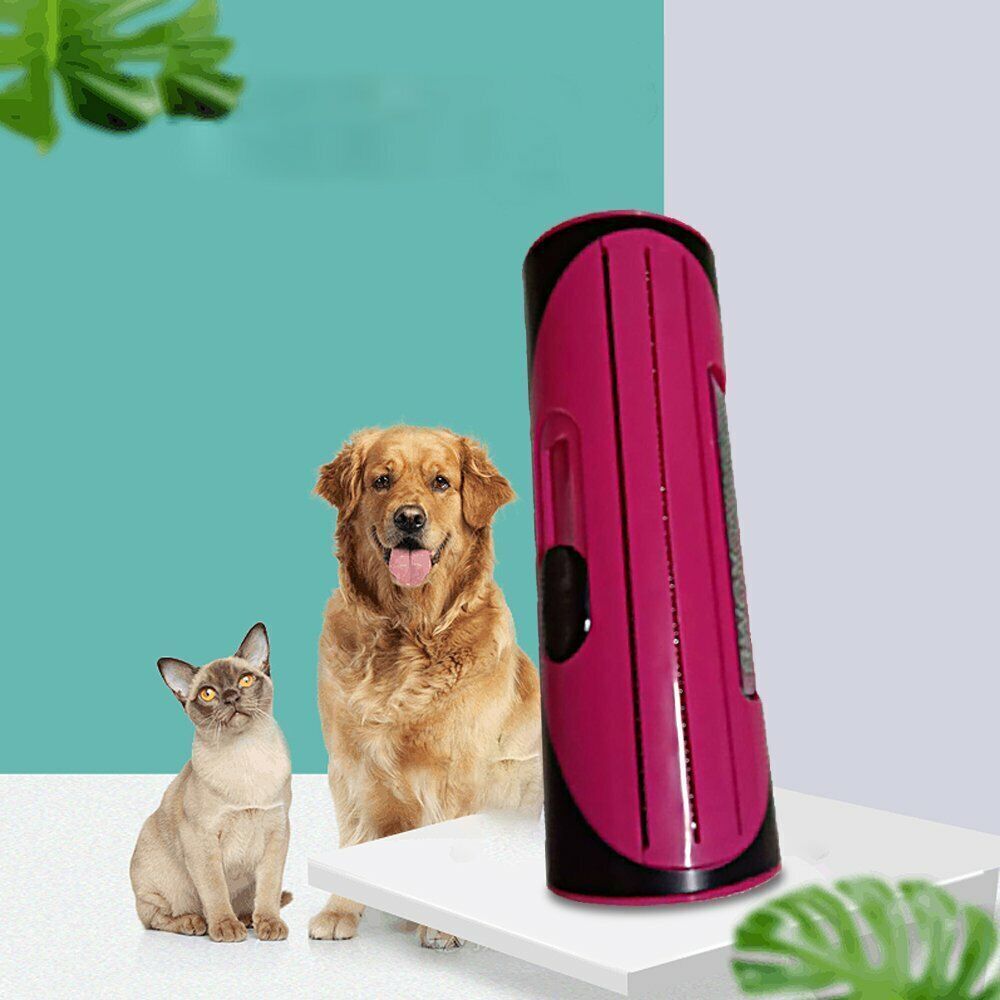 Deshedding Grooming Roll Comb Brush for Dogs & Cats