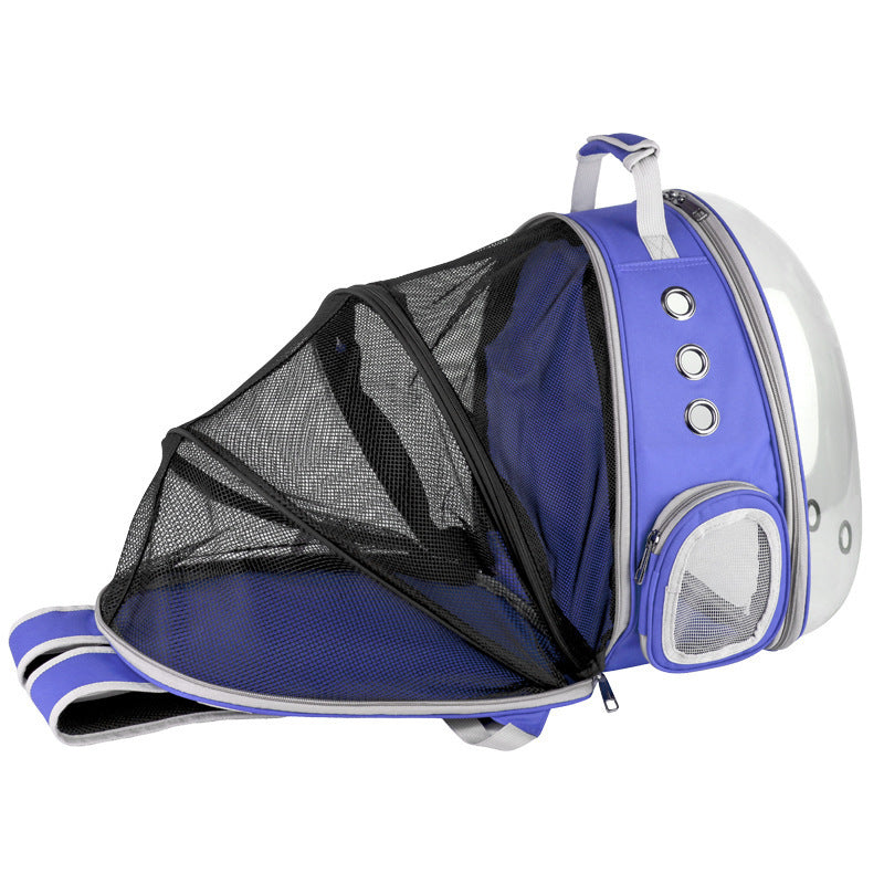Space Capsule Bubble Backpack Pet Carrier — 360° View