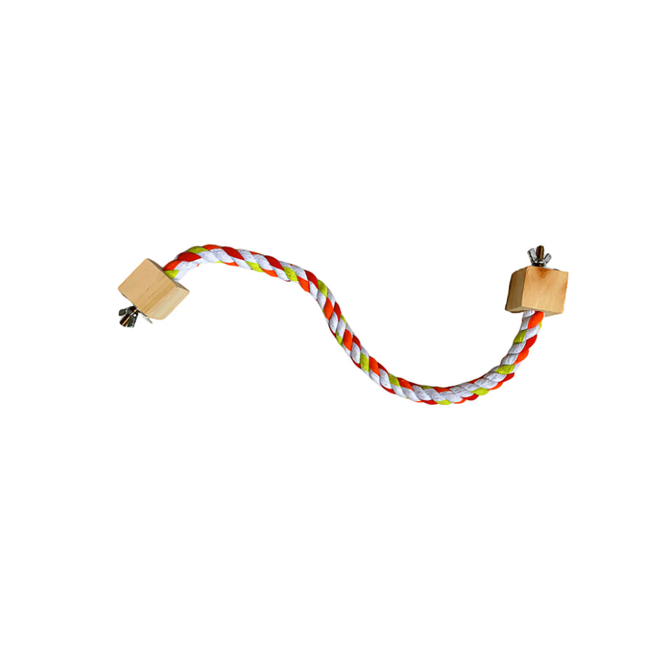 Parrot Climbing Rope & Swing Rings — Multiple Sizes