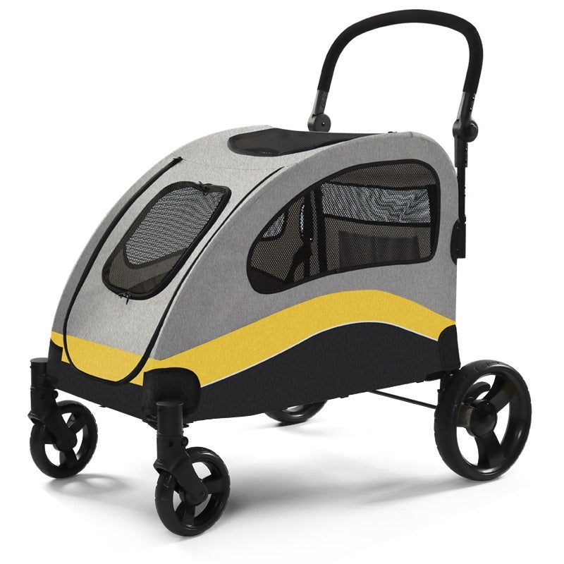 Lightweight Foldable Pet Stroller for Cats & Medium Dogs