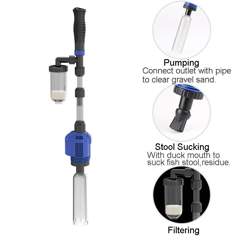 Efficient Electric Aquarium Water Change  Cleaning Tools Water Changer Gravel Cleaner Siphon For Fish Tank Water Filter