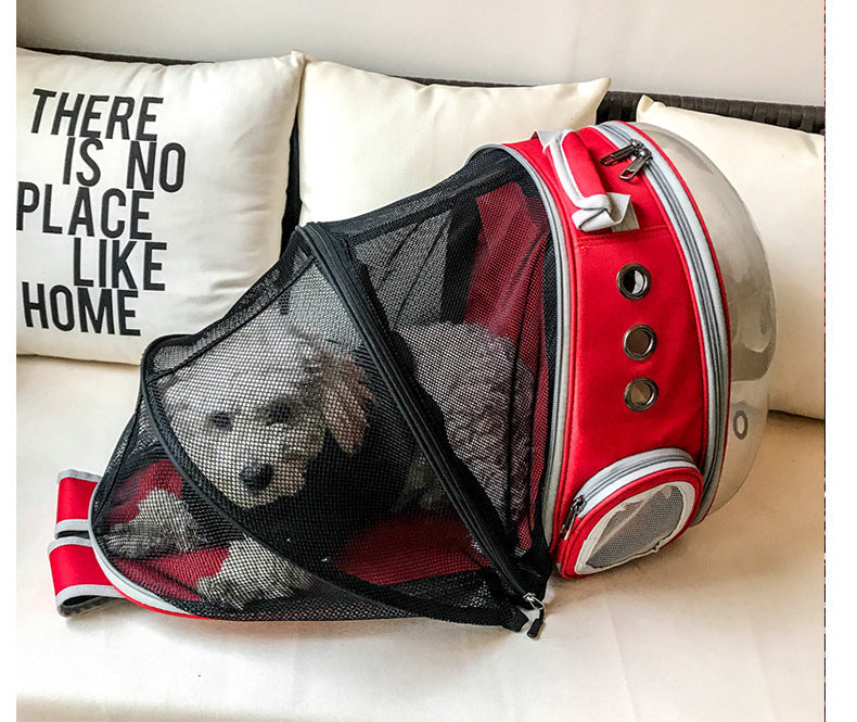 Space Capsule Bubble Backpack Pet Carrier — 360° View