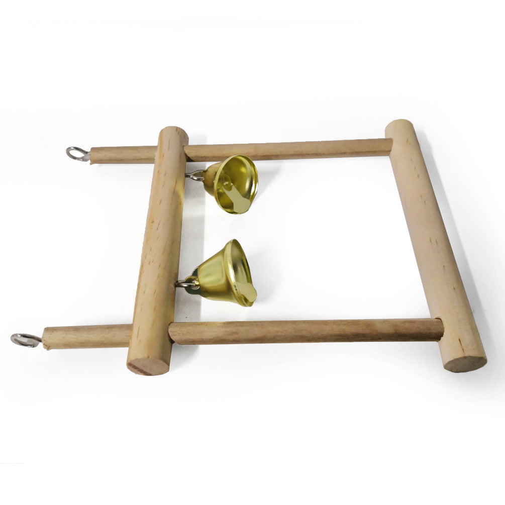 Natural Solid Wood Bird Stand