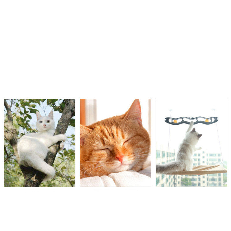 Suction Cup Window Cat Hammock — Wall Mounted