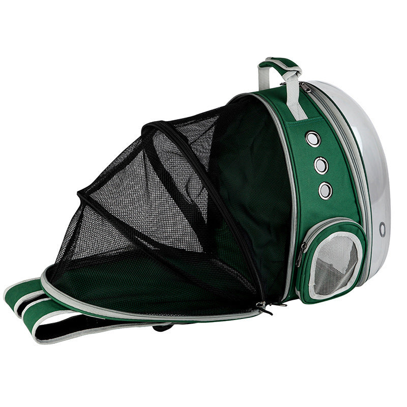 Space Capsule Bubble Backpack Pet Carrier — 360° View