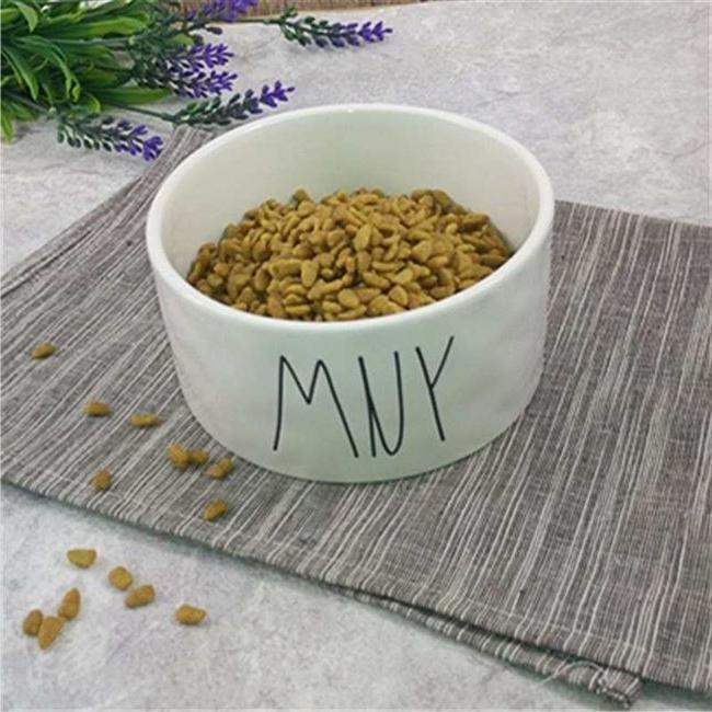 Ceramic Pet Bowl — Tilted Design for Cats & Small Dogs